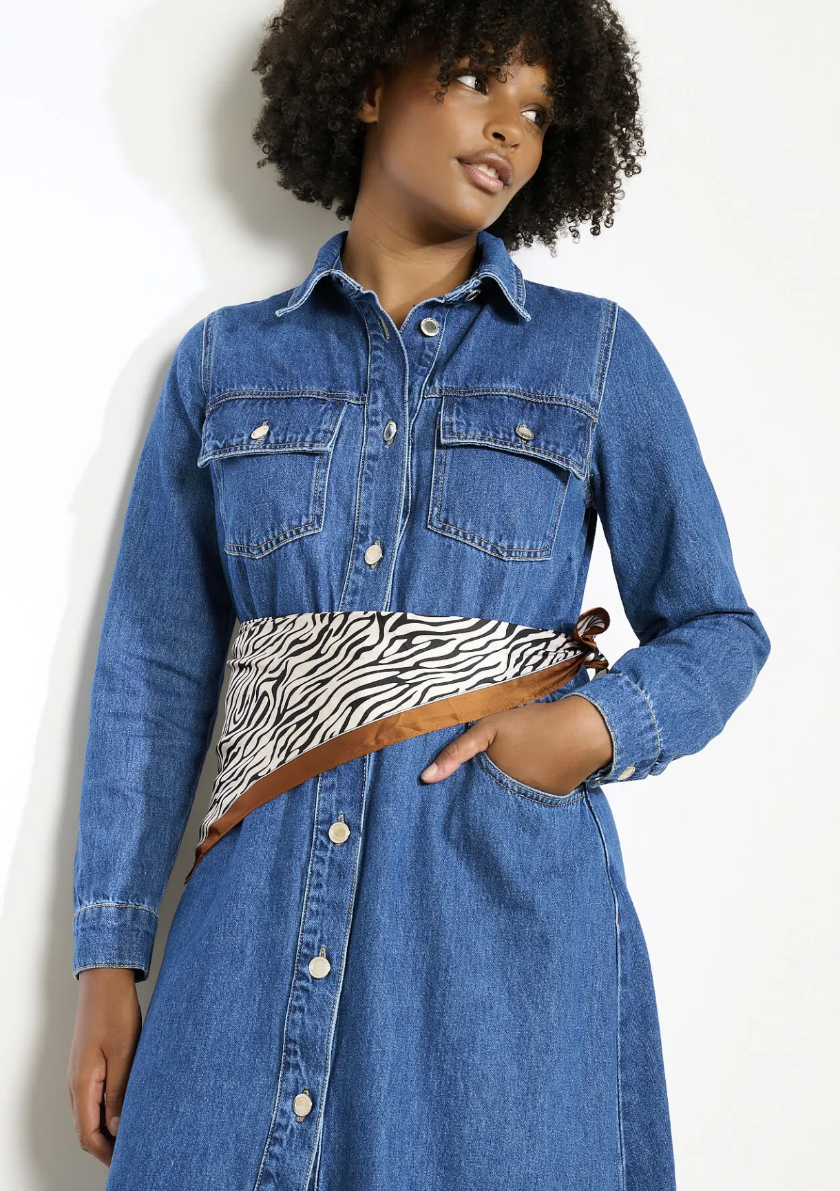 LolaLiza Zijdezachte zebrasjaal- Accessoires