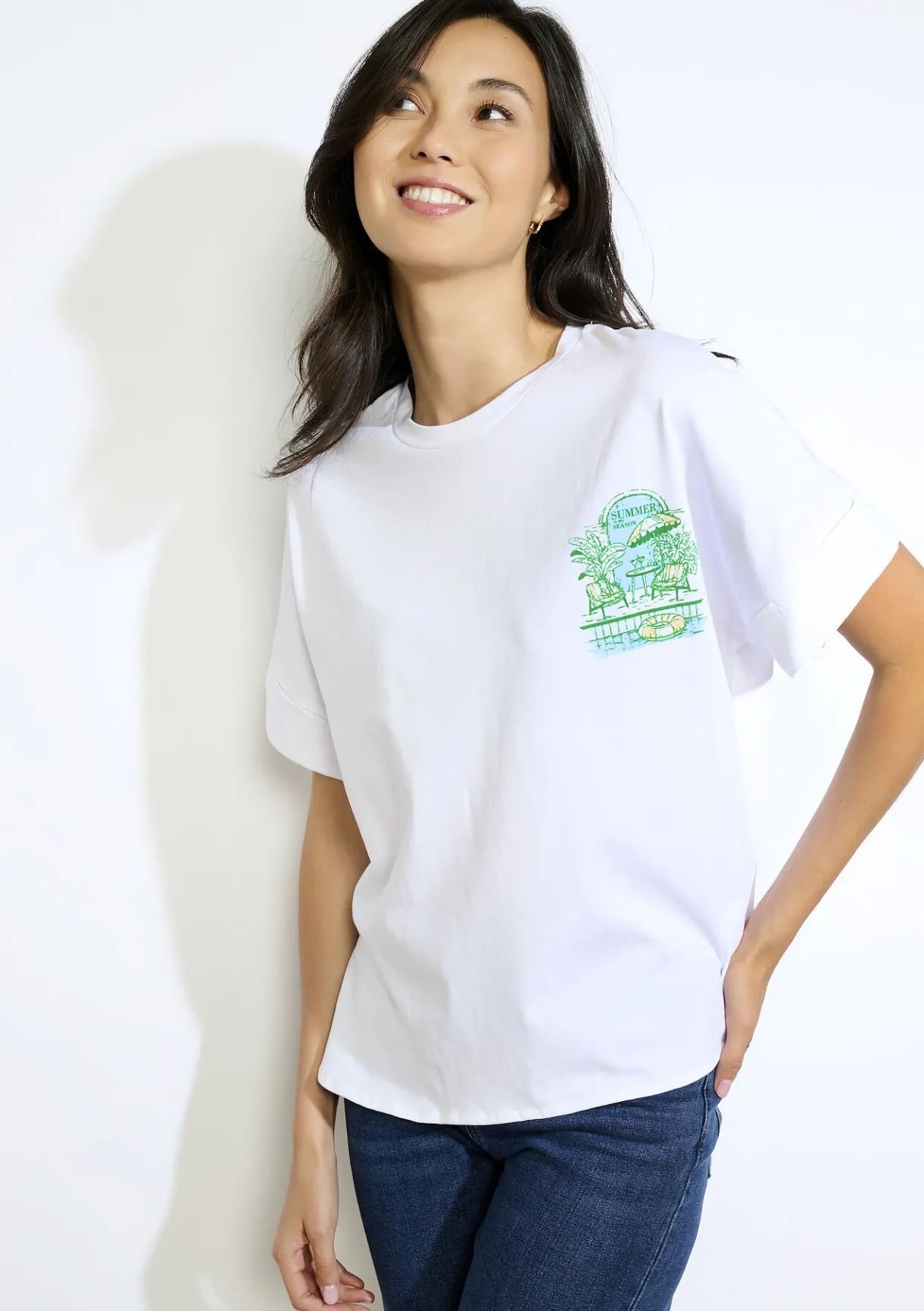 LolaLiza Zomerse print t-shirt- Tops En T-Shirts