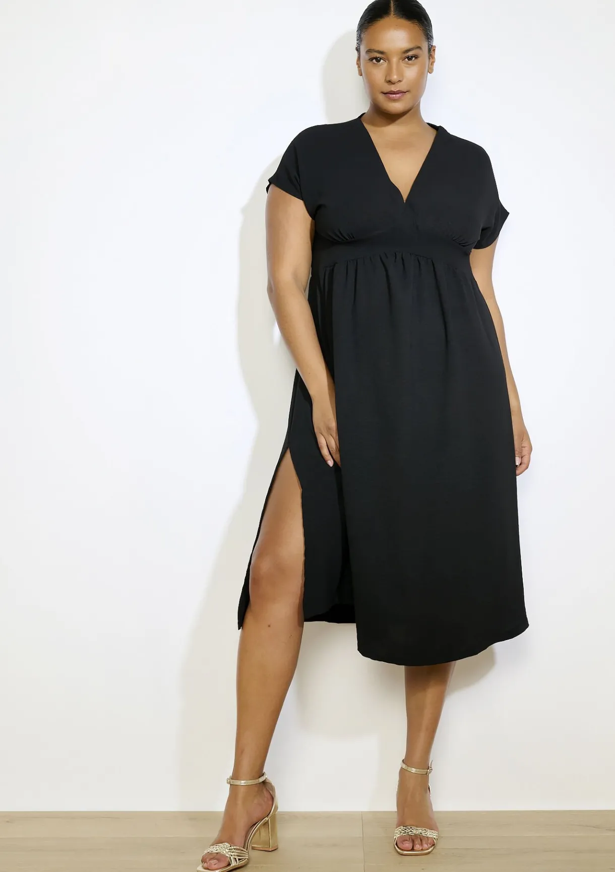 LolaLiza Zwierige midi jurk- Jurken