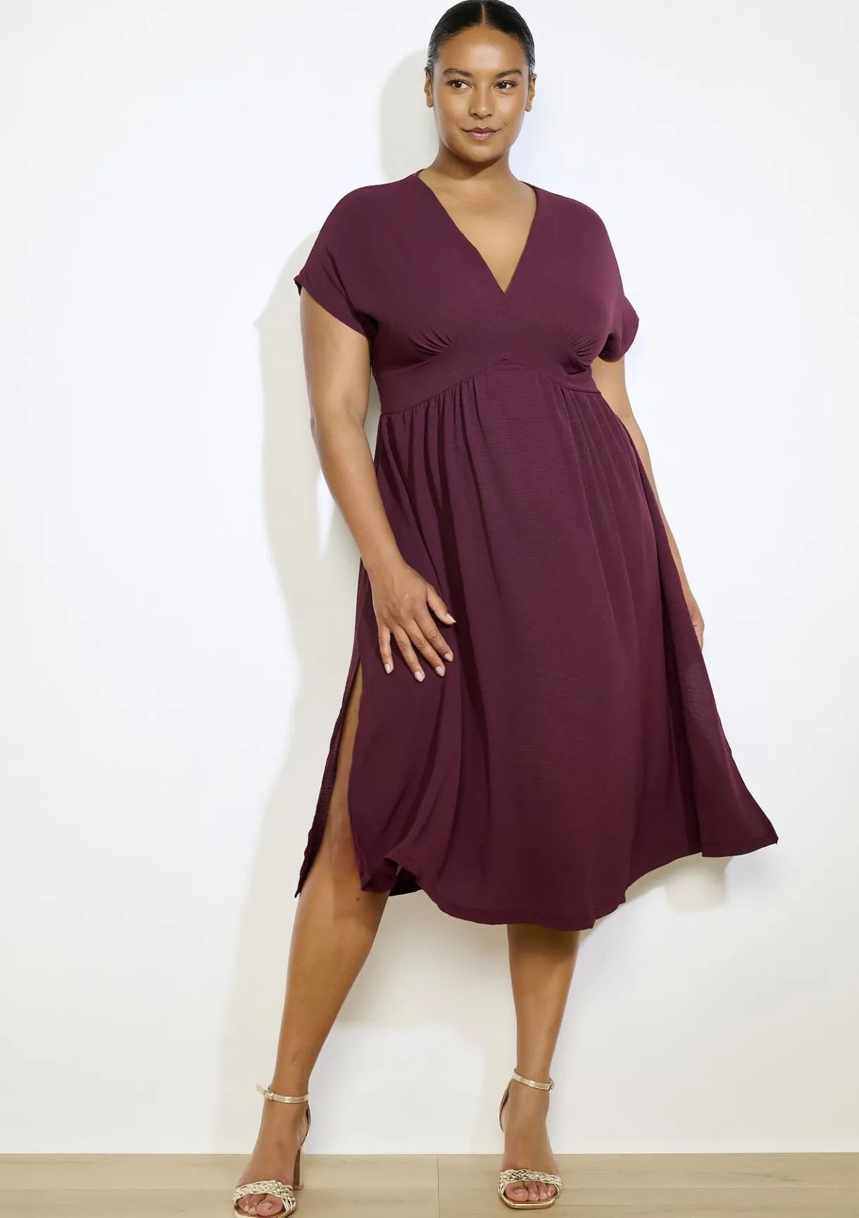 LolaLiza Zwierige midi jurk- Jurken