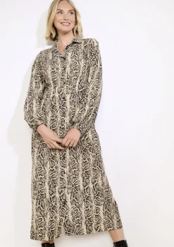 LolaLiza Zwierige midi-jurk met print- Jurken